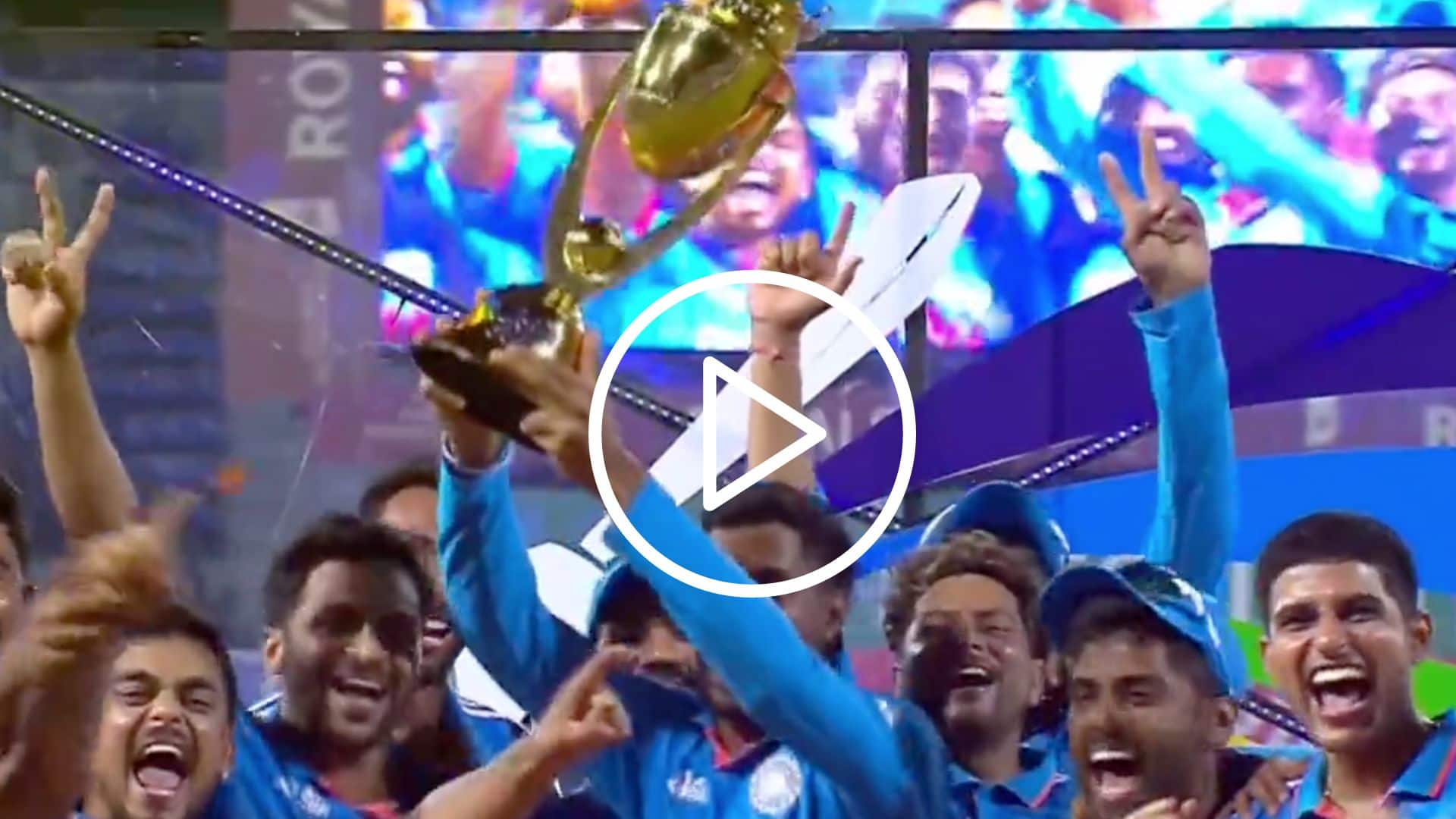 [Watch] Indian Team's Wild Celebration With Asia Cup Trophy 